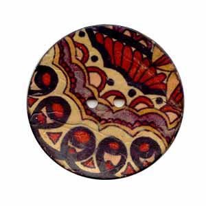 Buttons.etc, Exotic Buttons - 12603/40 - Paisley - YARNBOWButtons.etc, Exotic Buttons - 12603/40 - Paisley