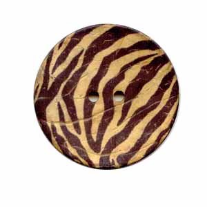 Buttons.etc, Exotic Buttons - 12703 - Zebra - YARNBOWButtons.etc, Exotic Buttons - 12703 - Zebra