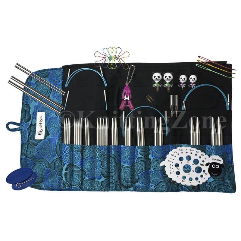 HiyaHiya - Interchangeable Needles Set Sharp 5" Deluxe - YARNBOWHiyaHiya - Interchangeable Needles Set Sharp 5" Deluxe