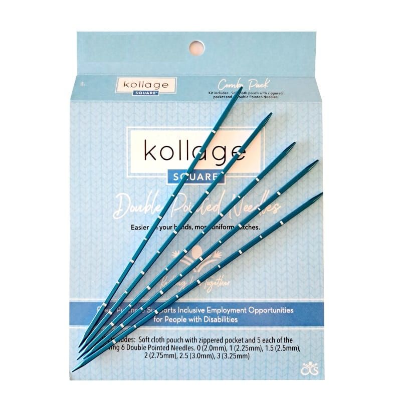 Kollage - Blue Double Pointed Needles Set 5" - YARNBOWKollage - Blue Double Pointed Needles Set 5"