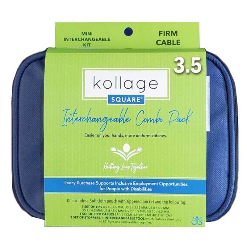 Kollage - Combo Pack Blue 3.5" Mini IC Firm - YARNBOWKollage - Combo Pack Blue 3.5" Mini IC Firm