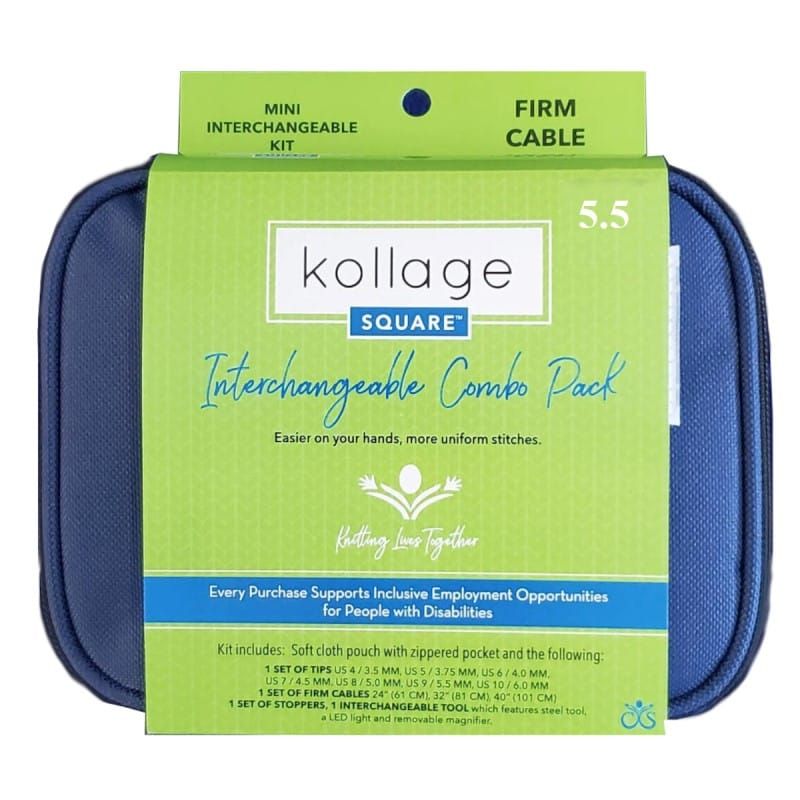 Kollage - Combo Pack Blue 5" Mini IC Firm - YARNBOWKollage - Combo Pack Blue 5" Mini IC Firm