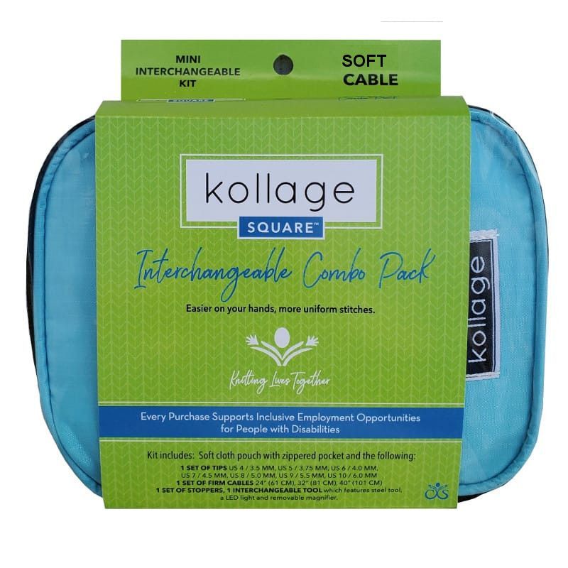 Kollage - Combo Pack Grey 5" Mini Interchangeable Soft - YARNBOWKollage - Combo Pack Grey 5" Mini Interchangeable Soft