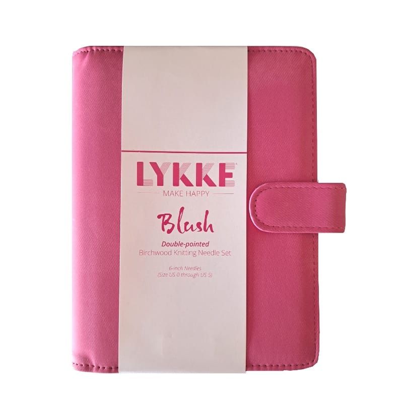 Lykke - Double Pointed Set Small Blush in Fuchsia Fabric Pouch - YARNBOWLykke - Double Pointed Set Small Blush in Fuchsia Fabric Pouch