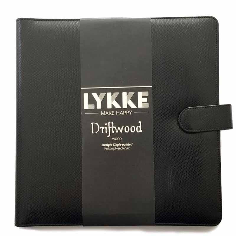 Lykke - Single Pointed Set Driftwood 10"in Leather Pouch - YARNBOWLykke - Single Pointed Set Driftwood 10"in Leather Pouch