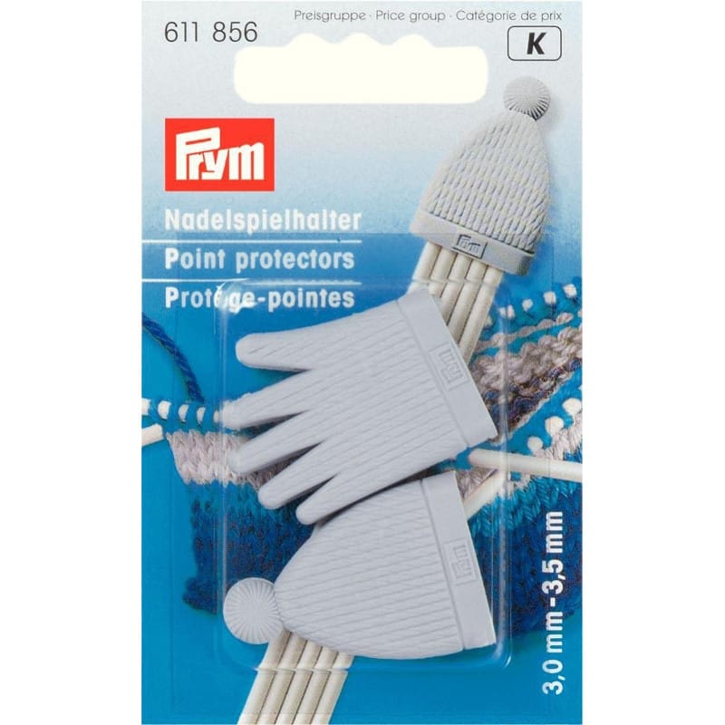 Prym, Point Protectors - 856 - Grey set for 3 - 3.5 cm needles - YARNBOWPrym, Point Protectors - 856 - Grey set for 3 - 3.5 cm needles