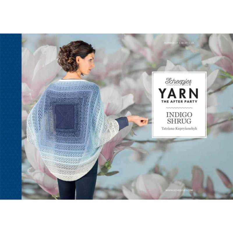 Scheepjes Yarns, Yarn The After Party Patterns - No. 27 - Indigo Shrug - YARNBOWScheepjes Yarns, Yarn The After Party Patterns - No. 27 - Indigo Shrug